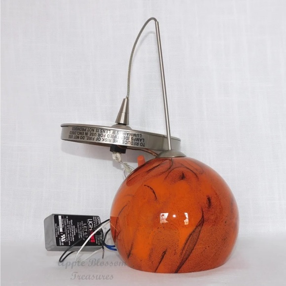 Besa Lighting 1XP-5658HB-SN Palla 5 12V Mini Pendant-Habanero Glass-Satin Nickel - Picture 1 of 7